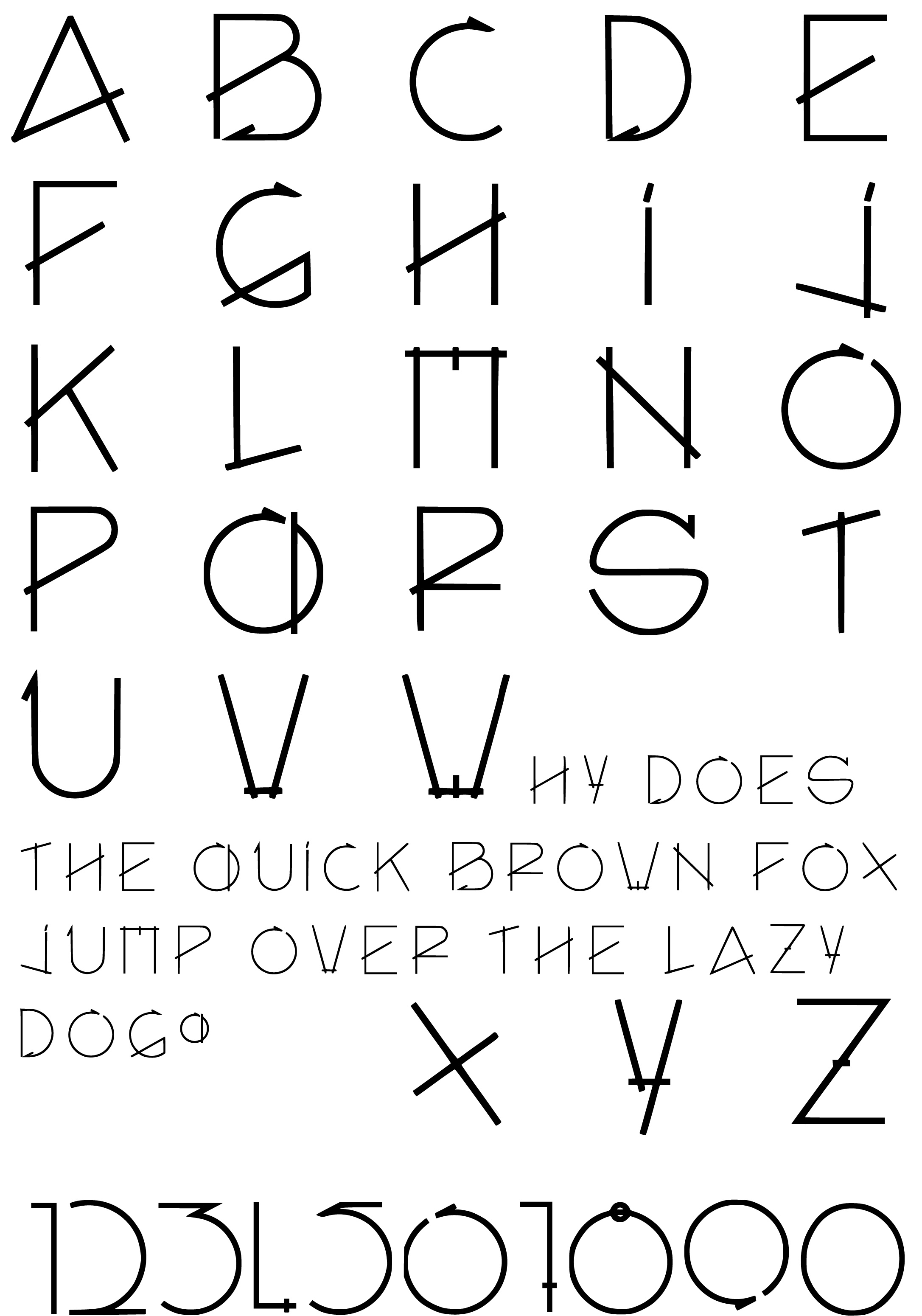 Alphabet designed by Charles